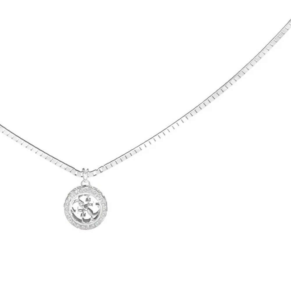 Стальное шейное украшение с ювелирным стеклом GUESS JUBN04162JWRHT/U ...