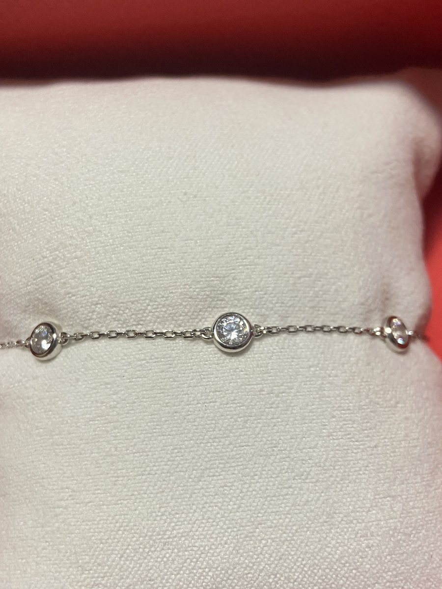 Серебряный браслет с фианитами SUNLIGHT: белое серебро 925 пробы ...