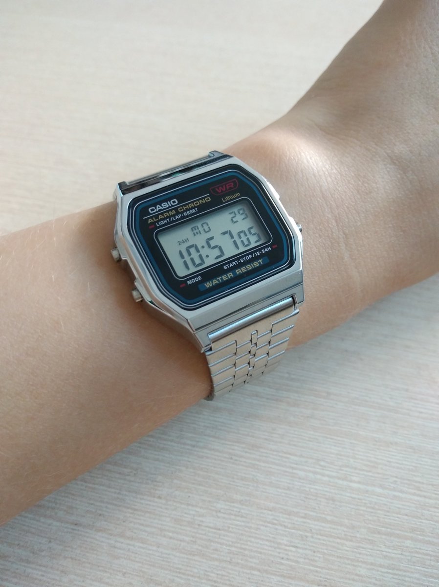 Часы мужские CASIO A159WA-N1 CASIO A159WA-N1: пластик — купить в