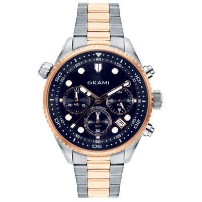 Часы мужские OKAMI OKAMI KL1-42-4-YYX-B3-SAS: сталь — купить в